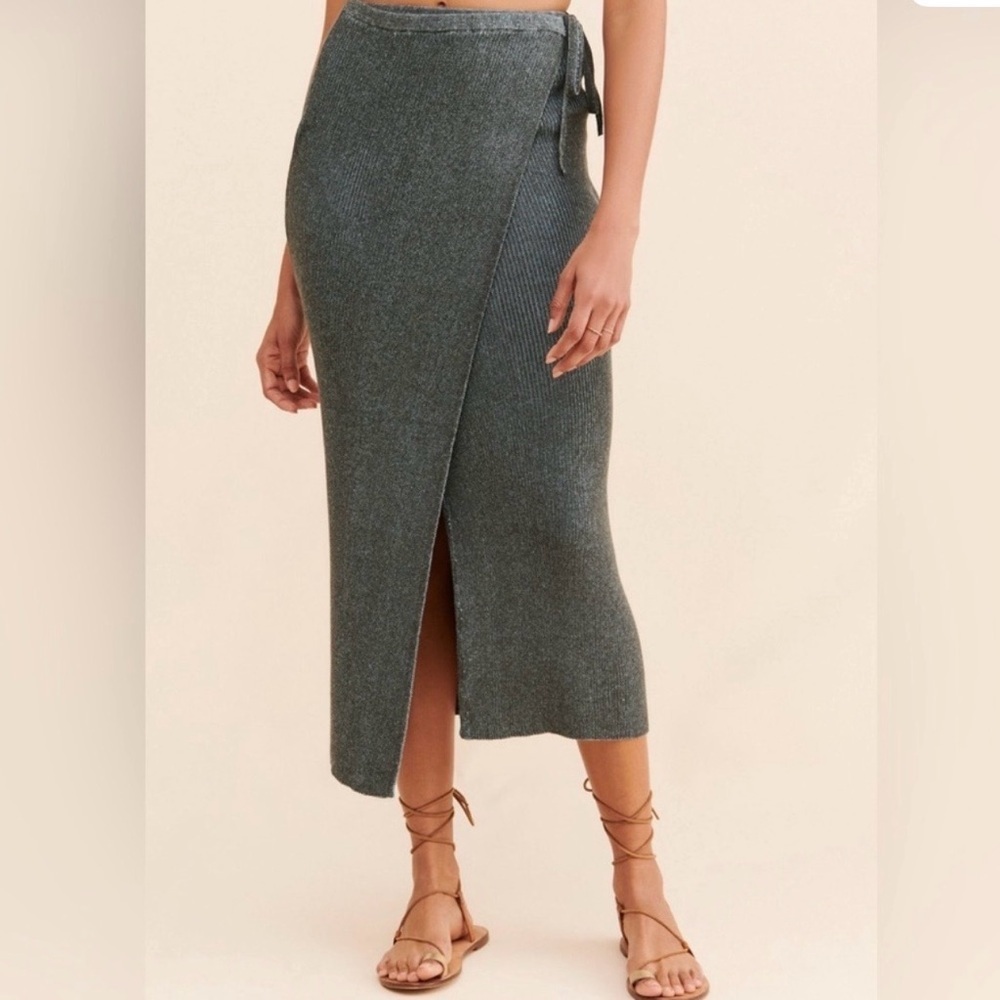 Free People Charcoal Pencil Skirt
